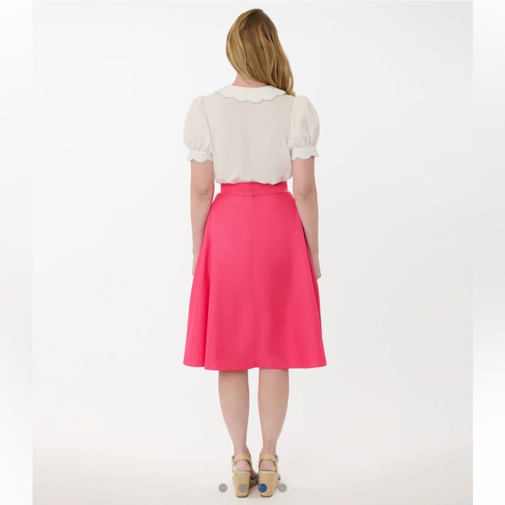NWT Unique Vintage 1950s
Hot Pink High Waist
Vivian Swing Skirt - Picture 3 of 13